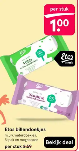 Etos Etos billendoekjes aanbieding