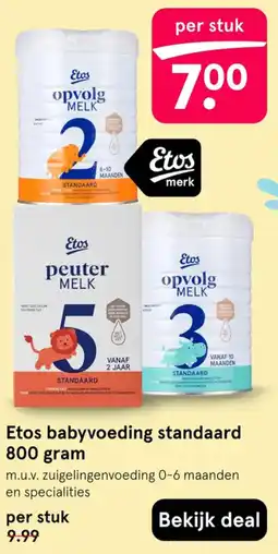 Etos Etos babyvoeding standaard aanbieding