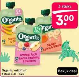 Etos Organix knijpfruit aanbieding