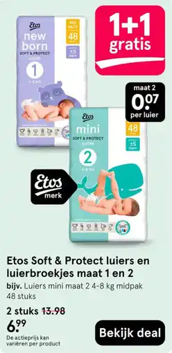 Etos Etos Soft & Protect luiers en luierbroekjes aanbieding