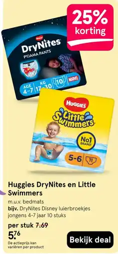 Etos Huggies DryNites en Little Swimmers aanbieding