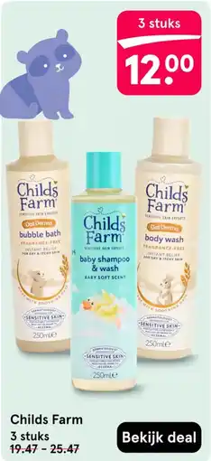 Etos Childs Farm baby shampoo & wash aanbieding