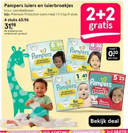 Etos Pampers luiers en luierbroekjes aanbieding