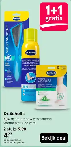 Etos Dr.Scholl's Hydraterend & Verzachtend voetmasker Aloë Vera aanbieding