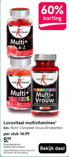 Etos Lucovitaal multivitaminen aanbieding