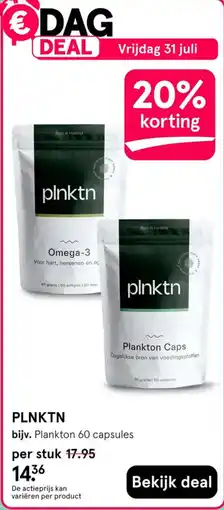 Etos plnktn plankton 60 capsules aanbieding