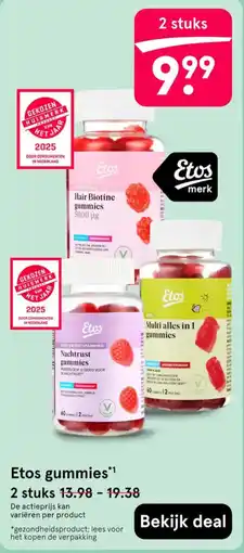 Etos Etos gummies aanbieding