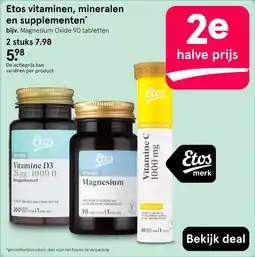 Etos Etos vitamines, mineralen en supplementen aanbieding
