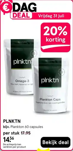 Etos plnktn plankton 60 capsules aanbieding
