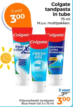 Trekpleister Colgate tandpasta in tube aanbieding