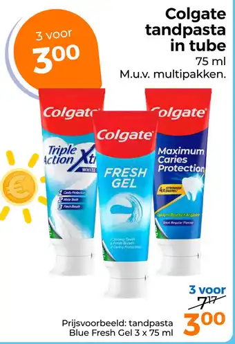 Trekpleister Colgate tandpasta in tube aanbieding
