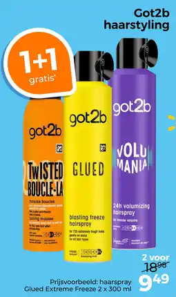 Trekpleister Got2b haarstyling aanbieding