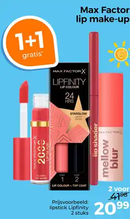Trekpleister Max factor lip make-up aanbieding