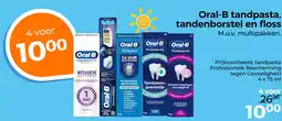 Trekpleister Oral-B tandpasta, tandenborstel en floss aanbieding