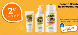 Trekpleister Growth bomb haarverzorging aanbieding