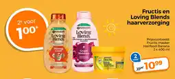 Trekpleister Fructis en loving blends haarverzorging aanbieding