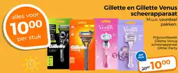Trekpleister Gillette en gillette venus scheerapparaat aanbieding