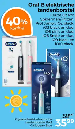 Trekpleister Oral-B elektrische tandenborstel aanbieding