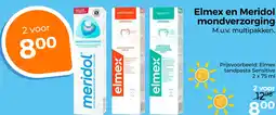 Trekpleister Elmex en meridol mondverzorging aanbieding