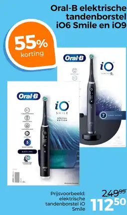 Trekpleister Oral-B elektrische tandenborstel tandenborstel io smile aanbieding