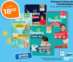 Trekpleister Pampers luiers en luierbroekjes aanbieding