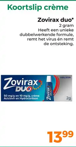 Trekpleister Zovirax duo aanbieding