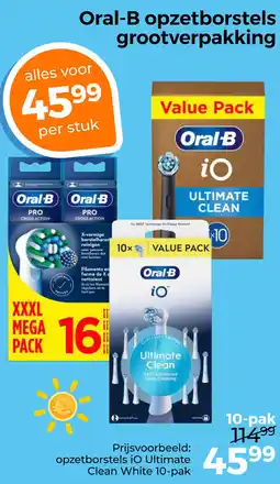 Trekpleister Oral-B opzetborstels grootverpakking aanbieding