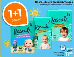 Trekpleister Rascals luiers en luierbroekjes aanbieding