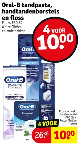 Kruidvat Oral-B tandpasta, Handtandenborstels en Floss aanbieding