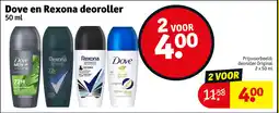 Kruidvat Dove en Rexona Deoroller aanbieding