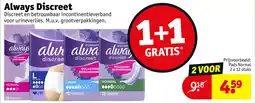 Kruidvat Always Discreet aanbieding