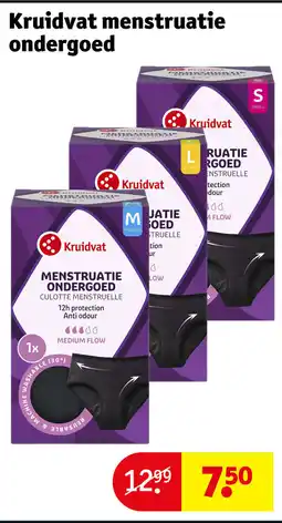 Kruidvat Kruidvat Menstruatie Ondergoed aanbieding
