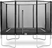 Bol.com Salta Combo - 214 x 135 cm - Rechthoekige trampoline met veiligheidsnet - Stevig frame - Zwart aanbieding