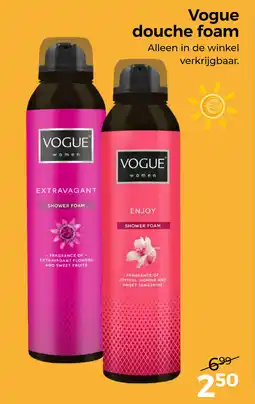 Trekpleister Vogue douche foam aanbieding