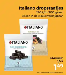 Trekpleister Italiano dropstaafjes aanbieding