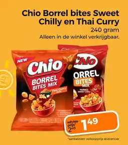 Trekpleister Chio borrel bites sweet chilly en thai curry aanbieding