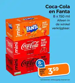 Trekpleister Coca-cola en fanta aanbieding