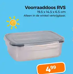 Trekpleister Voorraaddoos rvs aanbieding