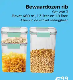 Trekpleister Bewaardozen rib aanbieding