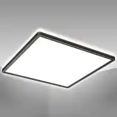 Bol.com B.K.LICHT - LED Plafonniére - zwart - led paneel - plafondlamp - l: 29.3cm - 4.000K - 2.400Lm - 18W aanbieding