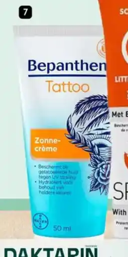 Etos Bepanthen Tattoo zonnecrème SPF 50. aanbieding