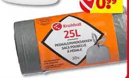 Kruidvat Kruidvat 25L Pedaalemmerzakken aanbieding