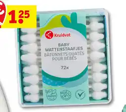 Kruidvat Baby cotton swabs aanbieding