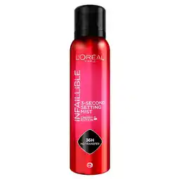 Kruidvat L'Oréal Paris Infaillible Cherry Edition 3-Second Setting Mist aanbieding