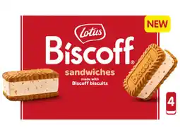 Hoogvliet Lotus Biscoff ijssandwiches aanbieding