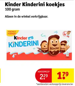 Kruidvat Kinder kinderini koekjes aanbieding