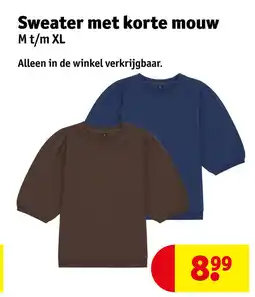 Kruidvat Sweater met korte mouw aanbieding