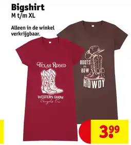 Kruidvat Bigshirt aanbieding