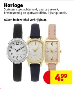 Kruidvat Horloge aanbieding