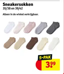 Kruidvat Sneakersokken aanbieding